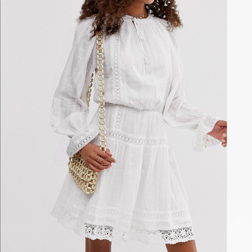 Asos lace skater mini dress